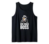 Ice Cold Boss Penguin Mafia Umorismo Divertente Canotta