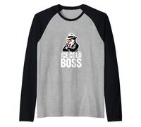 Ice Cold Boss Penguin Mafia Umorismo Divertente Maglia con Maniche Raglan