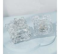 Ice Core Crystal V3 Switch interruttore lineare trasparente 3pin 45g RGB Hot Swap antipolvere per interruttori MX tastiera meccanica personalizzata