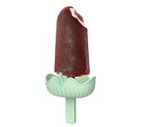 Ice Cream Cone Holder - Silicone 10.4cm | No Drip Ice Cream Cone Sleeve, Stable Holder With Straw For Children | For Hot Day Desserts Travel Homemade Yogurt Snack Use