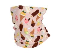 Ice Cream Cone Print 26X30Cm Elegante Scaldacollo Unisex Bandana per Sports Campeggio Escursionismo