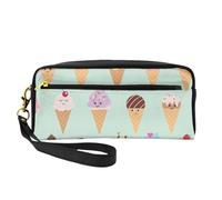 Ice Cream Cones Stampa Elegante Makeup Bag Ragazze Studenti Impermeabile Cosmetic Pouch Cancelleria Articoli da toeletta