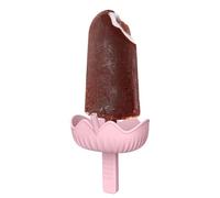 Ice Cream Cono Holder, Stabile No Drip Stand, Silicone Ice Pop Sleeves with Built In Straw, Freeze Pop Holders, Children Dessert Accessories for Boys Girls Treats Yogurt Travel Homemade Snack