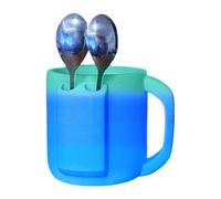 Ice Cream Cups, Smiling Face Container, 5.91x4.72x5.51 Inches 3D Printed Dessert Bowl, Reusable -Spoon Set, Durable Food-Grade Material, Ideal for Picnic Treats, Home Parties, Summer Travel