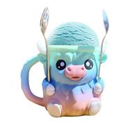 Ice Cream Holder, Cup Dessert, Highland Cow Decor Sorbetto Cozy Portable Neoprene, Cooler Sleeve Cover for Kitchen, Beer, Lovers, Home Gift for Women, Men and Friends