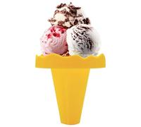 Ice Cream Holder, Drip Proof, Reusable Ice Pop Catcher with Built-In Straw, Soft Silicone Grip, Kitchen Gadget for Home, School, Cafe, Ristorante, Outdoor Travel, Use