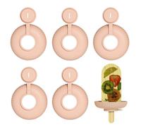 Ice Cream Holder, No Drip Silicone Grip, Reusable 5 Pack Gadget, Soft Flexible Catcher for Toddler, Boys, Girls, Treat Protection, Melting Desserts, Summer Snacks Use