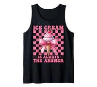 Ice Cream Is Always The Answer Cono Ragazza Mamma Rosa Coquette Canotta