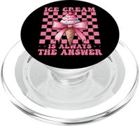 Ice Cream Is Always The Answer Cono Ragazza Mamma Rosa Coquette PopSockets PopGrip per MagSafe
