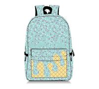 Ice Cream Kawaii Shoulder Backpacks, Large Capacity Ice Cream Backpack， Women Men Daily Use Travel Hiking Camping (Light green,)