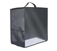 Ice Cream Maker Cover, Waterproof Yogurt Machine Shield, Cafe Appliance Storage, Visible Window Pocket Protector for Kitchen, 15,75 x 10,24 x 17,72 pollici, grigio, nero