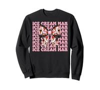 Ice Cream Man Cono Rosa Coquette Bow Felpa