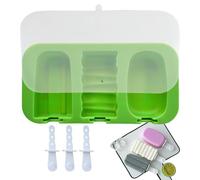 Ice Cream Mold, 115g Ice Cream Bar Mold, Silicone 3-Cavity Cakesicle Moulds With Sticks For Home Kitchen, Baby Cake, Kids Food, Fruit, Yogurt Snack Bar, 19x10x2.5cm