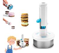 Ice Cream Sandwich Maker Tool, Stainless Steel Ice Cream Cookie Sandwich Maker, Home Neatly Icecream Sandwich Scoop for Cookies, For Creative Ice-Cream Burger Making, For Kitchen, Dessert Shop (1pcs)