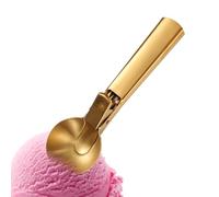 Ice Cream Scoop, Cookie Dough Scooper, Stainless Steel Portion Scoop with Trigger, Ergonomic Food Dispenser Spoon for Home Baking, and Dessert Preparation, 7,56 x 2,24 Inches
