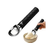 Ice Cream Scoop - LED Display Measuring Spoon for Portion Control Dessert Serving | ABS and Stainless Steel Construction with Waterproof Design, Portable Kitchen Tool for Home Parties, 1.57x7.48 in