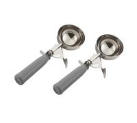 Ice Cream Scooper 2pcs 4 Once In Acciaio Inossidabile Rilascio di Bisco P3Y3