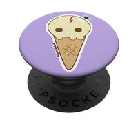 Ice Cream Skull Spoopy Kawaii Halloween Design, Cute Spooky PopSockets PopGrip Adesivo