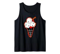 Ice Cream Skull Spoopy Yami Kawaii Halloween Design, Spooky Canotta