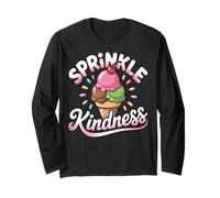Ice Cream Sprinkle Kindness Funny Ice Cream Lover Maglia a Manica