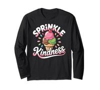Ice Cream Sprinkle Kindness Funny Ice Cream Lover Maglia a Manica