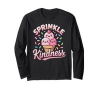 Ice Cream Sprinkle Kindness Funny Ice Cream Lover Maglia a Manica