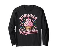 Ice Cream Sprinkle Kindness Funny Ice Cream Lover Maglia a Manica