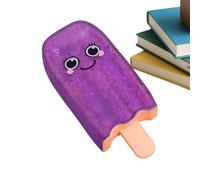 Ice Cream Squeeze Toy, Glitter Ice Pop Fidget, 5.5 Inches Pinching Venting Artifact with Shining Visual Aesthetics, Reliable Tension Relief for Tactile Feedback Hand Exercises and Stress Reduction