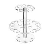 Ice Cream Stand with 24 Holes - Reusable Dessert Holder | Clear Acrylic Display Rack for Waffle Cones, Cupcakes, Candy Buffet, Bakery Counter, Birthday Parties, Weddings, Catering Tables