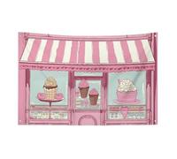 Ice Cream Store Bandiera 119,4 x 177,8 cm No Fade Bandiera di benvenuto Giardino Cortile Casa Bandiere Decorative Giardino Cortile Cartello Interno Esterno Banner Party Home Decor