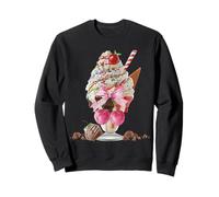Ice Cream Sundae Coquette Cherries Summer Delight abbigliamento Felpa