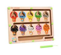 Ice Cream Wooden Magnet Puzzles Board - Magnetic Bead Sorting Board