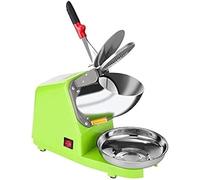 Ice Crusher Ice Shaver Machine Home & Commercial Electric Snow Cone Maker Macchina per Il Ghiaccio Rasato in Acciaio Inossidabile, Green