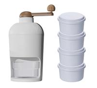 Ice Crusher - Macchina manuale per manovelle per manovelle per prelibatezze congelate a casa | Utensile per fabbricare ghiaccio compatto per cocktail coni di neve bevande, lama in acciaio