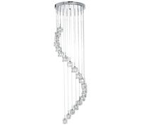 Ice Cube 20Lt Multi-Drop Pendant - Metallo cromato e vetro
