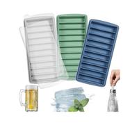 Ice Cube Tray - Easy Release Reusable Ice Cube, Silicone, with No-spill 3 Pack Y