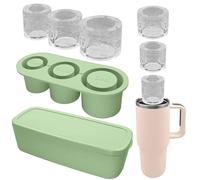 ice cube tray for stanley cup, 3 stampi per cubetti di ghiaccio a cilindro cavo, accessori per 20-30-40 oz, stampi ghiaccio silicone per stanley cup