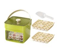Ice Cube Tray Ice Maker With Storage Bin For Whiskey Cocktails Drinks