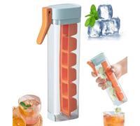 Ice Cube Tray,Square Ice Cube Mold,One Hand Press Ice-Tray Mold with Handle,Single Handed Pressing Ice-Maker,6 Grid Ice -Cube Tray Cup for Drinks