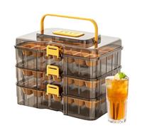 Ice Cube Tray with Lid and Bin, 63-Hole Easy Release Silicone Ice Maker