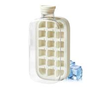 Ice CubeBottle, Oneto uch Ice Release & No Touching, 2 in 1 Bottiglia d'acqua Ice CubeTray con coperchio e, Stampa estiva per rilasciare tazza, Making Bottiglia per congelatore, caffè