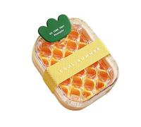 Ice Cubes Bottle | 2-in-1 Pineapple Leak-proof Portable Mold | Portable Ice Cup | for Juice Beverage Coffee Drink Camping Summer Outdoor Indoor Beach Car