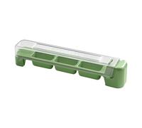 Ice Cubes Molds, Household Pressed Ice Maker with Sealed Cover, 8.82x1.54x1.65 Inches, Easy-Release Kitchen Gadget for Cocktails, Coffee, Fruit Juice, Whiskey, Party Drinks