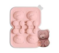 Ice Cubes Trays for Freezer - Bear Shape Food Grade Cute Container | Silicone Ice Cubes Trays | for Kitchen Dining Indoor Family Drinks Water Whiskey Cocktail