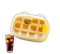 Ice Cup, Cube Maker, 12,5 x 9,5 x 7,5 cm, 4,92 x 3,74 x 2,95 cm, contenitore in silicone, verticale per bottiglia di design, spazio-risparmio congelatore Mold, 1 pezzo, per casa cucina e viaggio