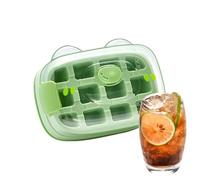 Ice Cup, Cube Maker, 12,5 x 9,5 x 7,5 cm, 4,92 x 3,74 x 2,95 cm, contenitore in silicone, verticale per bottiglia di design, spazio-risparmio congelatore Mold, 1 pezzo, per casa cucina e viaggio