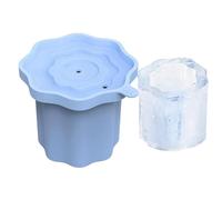 Ice Cylinder Mold - Reusable Food Grade Mould Cup Maker | Cocktail Ice Molds | For Cocktails Coffee Drinks Tea Kitchen Parties Drinking Food Camping Chocolate Candy Fruit Silicone 3D Pressure-Reducing