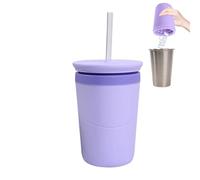 Ice Cylinder | With Lid & Straw Easy Release Effortless Press-Type Silicone,Healthy and Fresh Solution Drinks Cocktails Ice Bucket,for Whiskey Bourbon Soda Party Home RV