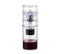 Ice Drip Coffee Maker, 800ml Cold Brew Coffee Makers Pot, with Stainless Steel Filter, Adjustable Drip Rate, Glass Cold Brew Coffee Tower Iced Coffee Brewer for Home and Office(Clear)
