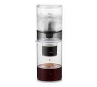 Ice Drip Coffee Maker, 800ml Cold Brew Coffee Makers Pot, with Stainless Steel Filter, Adjustable Drip Rate, Glass Cold Brew Coffee Tower Iced Coffee Brewer for Home and Office(Black)